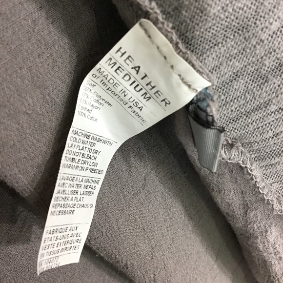 HEATHER Gray Long Sleeve Medium - Picture 4 of 4